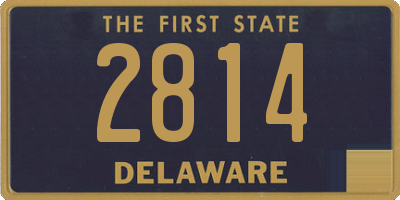 DE license plate 2814