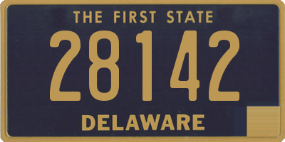 DE license plate 28142