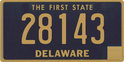 DE license plate 28143