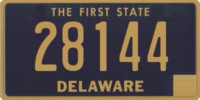 DE license plate 28144