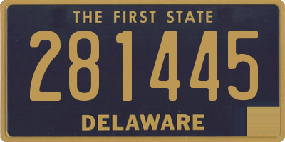 DE license plate 281445