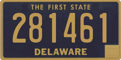 DE license plate 281461