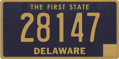 DE license plate 28147