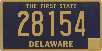 DE license plate 28154