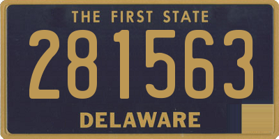 DE license plate 281563