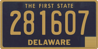 DE license plate 281607
