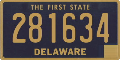 DE license plate 281634