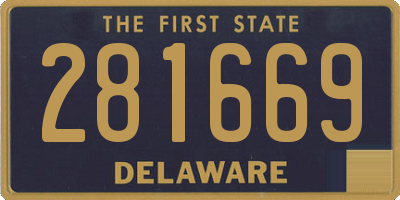 DE license plate 281669
