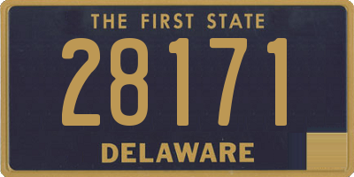 DE license plate 28171