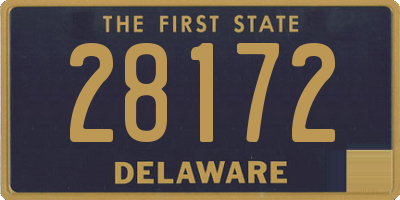 DE license plate 28172