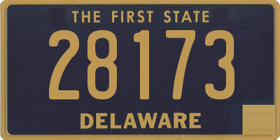 DE license plate 28173