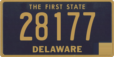 DE license plate 28177