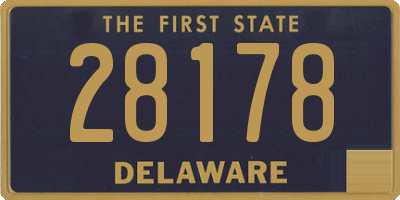 DE license plate 28178