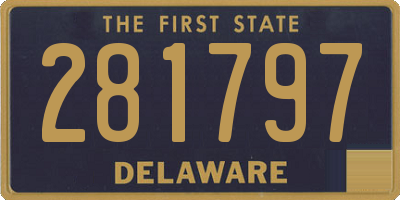 DE license plate 281797