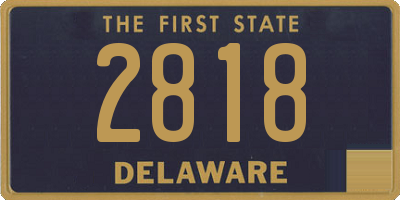 DE license plate 2818