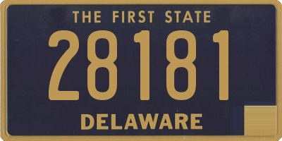 DE license plate 28181