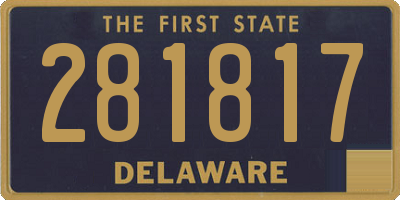 DE license plate 281817