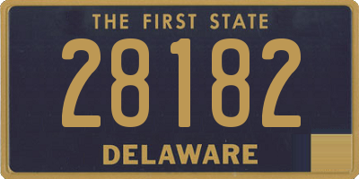DE license plate 28182