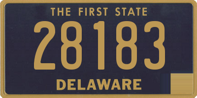DE license plate 28183