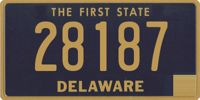 DE license plate 28187