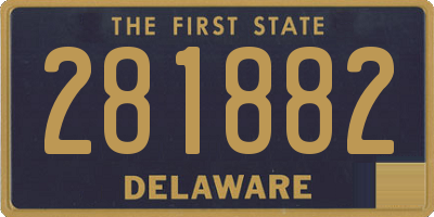 DE license plate 281882