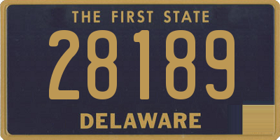 DE license plate 28189