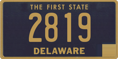 DE license plate 2819