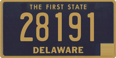 DE license plate 28191