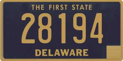 DE license plate 28194