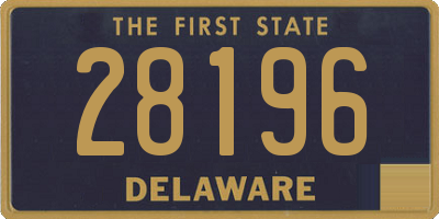 DE license plate 28196