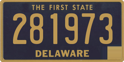 DE license plate 281973