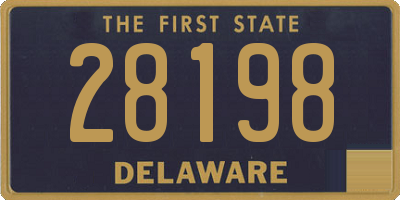 DE license plate 28198