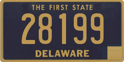 DE license plate 28199