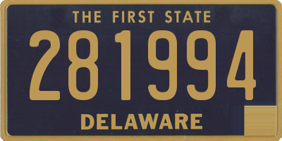 DE license plate 281994