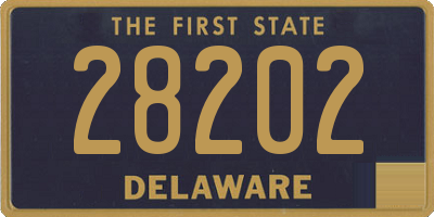 DE license plate 28202