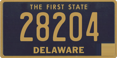 DE license plate 28204