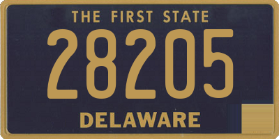 DE license plate 28205