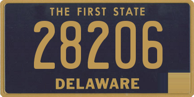 DE license plate 28206