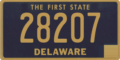 DE license plate 28207