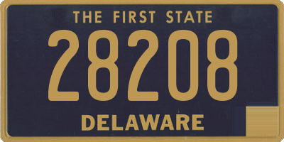 DE license plate 28208