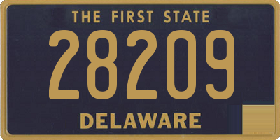 DE license plate 28209