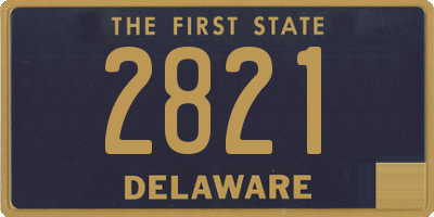 DE license plate 2821