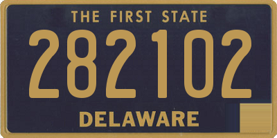 DE license plate 282102