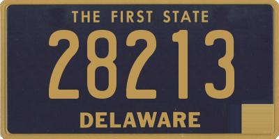 DE license plate 28213