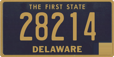 DE license plate 28214