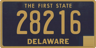 DE license plate 28216