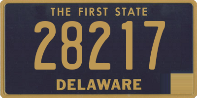 DE license plate 28217