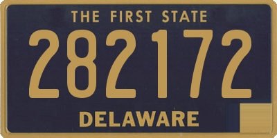 DE license plate 282172