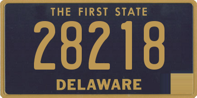 DE license plate 28218