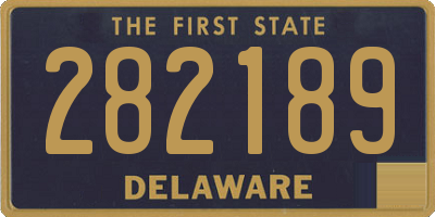 DE license plate 282189